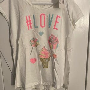 Sweets love tee girls size 10/12